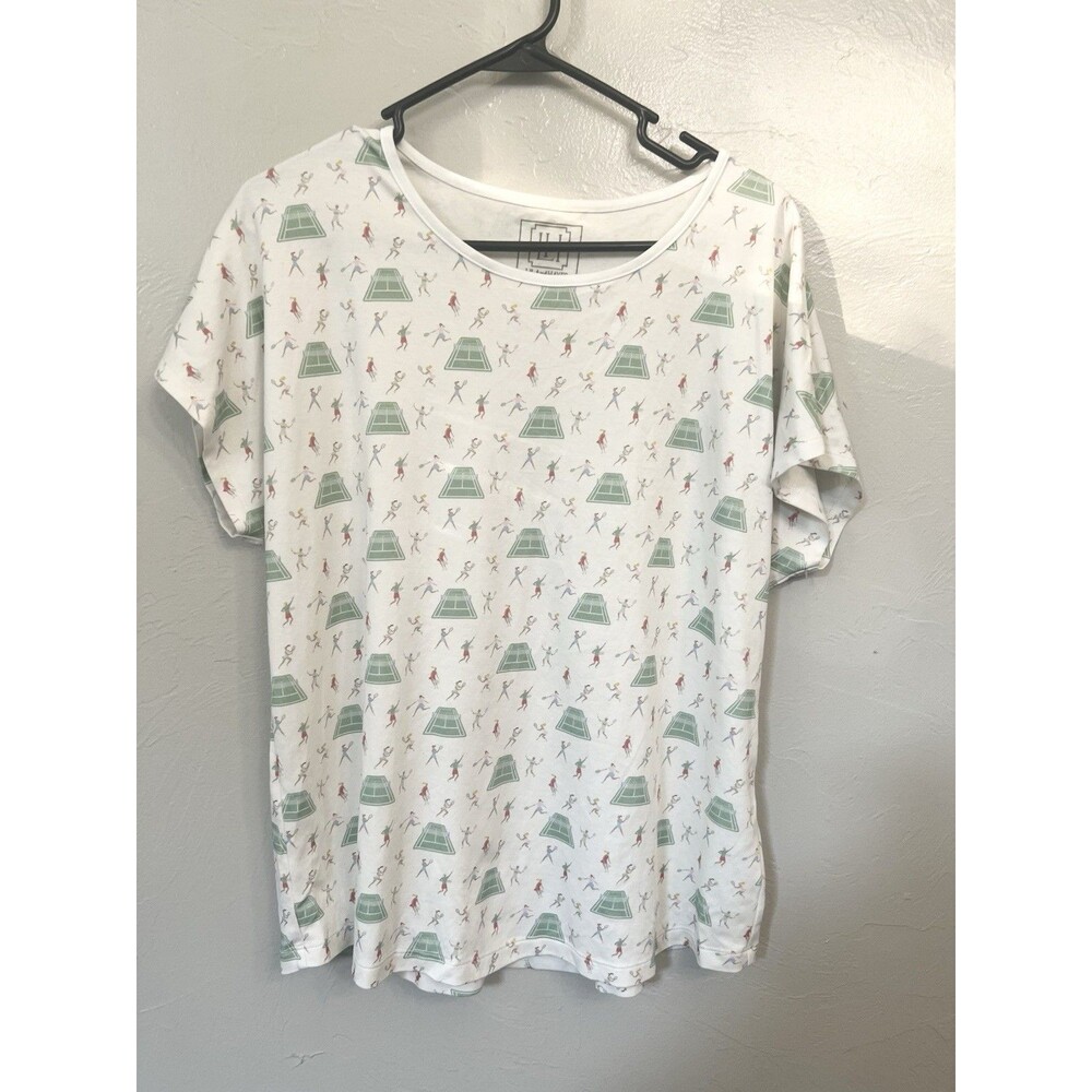 lila and hayes womens Pima Cotton Shirt Made In Peru Tennis Pickleball Top M